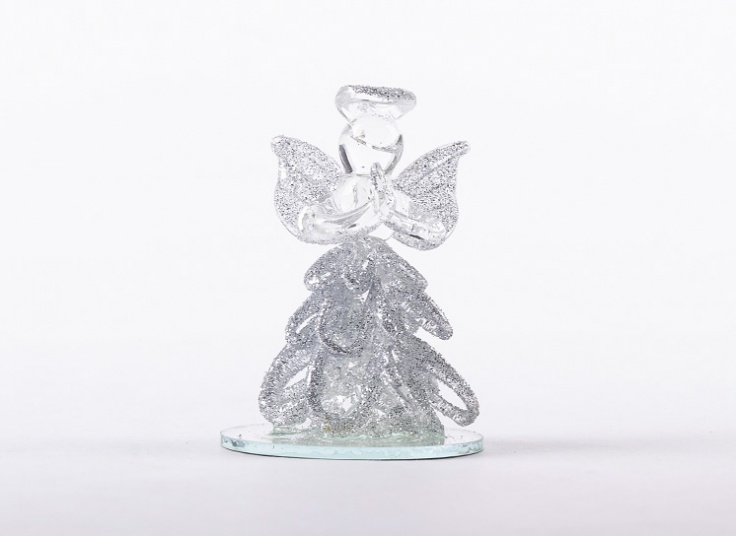 مجسمه شیشه ای فرشته بالدار