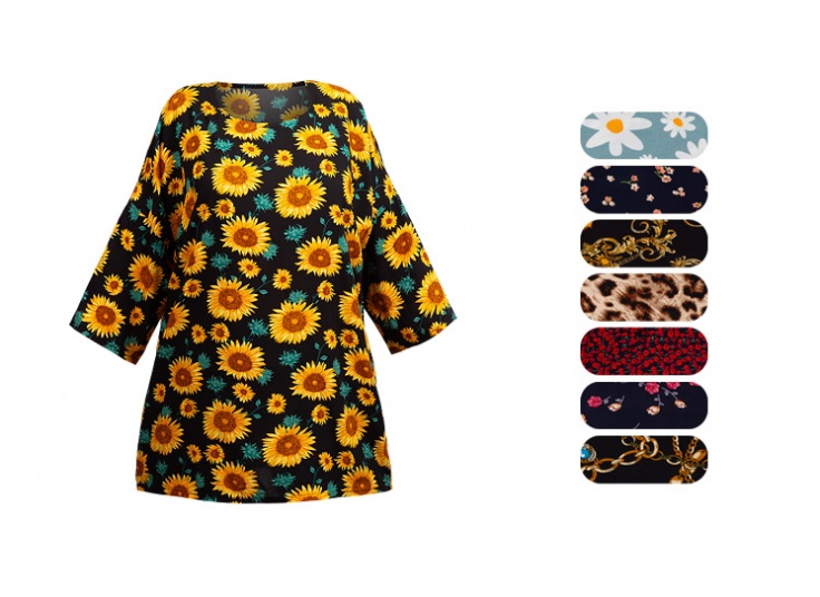 بلوز نخی زنانه طرحدار