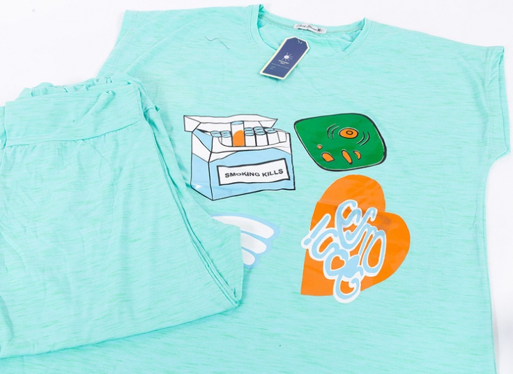 تاپ شلوارک زنانه No Smoking