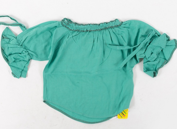 بلوز دخترانه یقه قایقی