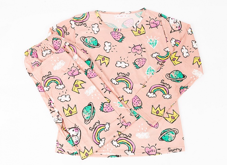 ست بلوز شلوار زنانه کارتونی