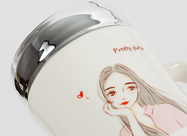 ماگ درب دار آینه ای