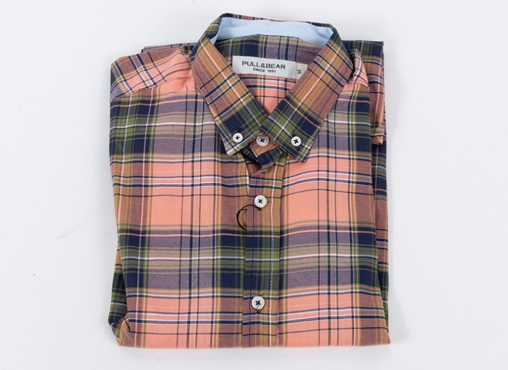 پیراهن چهارخانه Pull&Bear