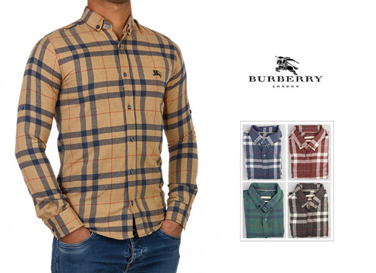 پیراهن پشمی مردانه طرح BURBERRY