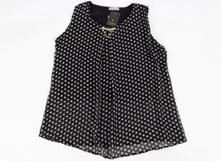 تاپ طرح دار حریر زنانه