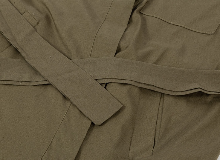 مانتو لینن سرشانه پاگون‌دار