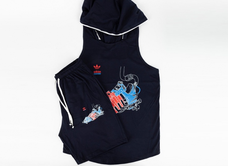 ست رکابی شلوارک مردانه Adidas