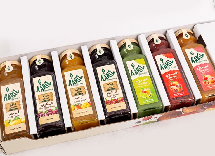 انواع آبمیوه و اسموتی Kariz