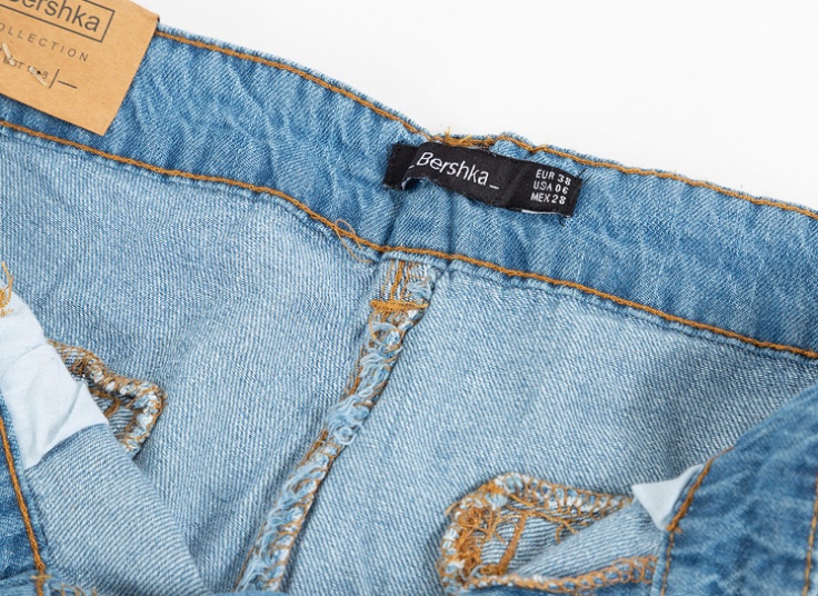 شلوار اسلش جین  Bershka