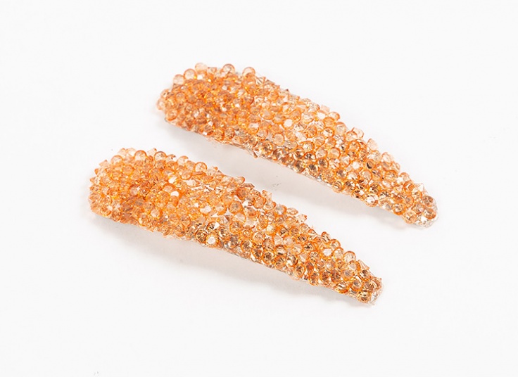 گیره مو دو عددی کریستالی