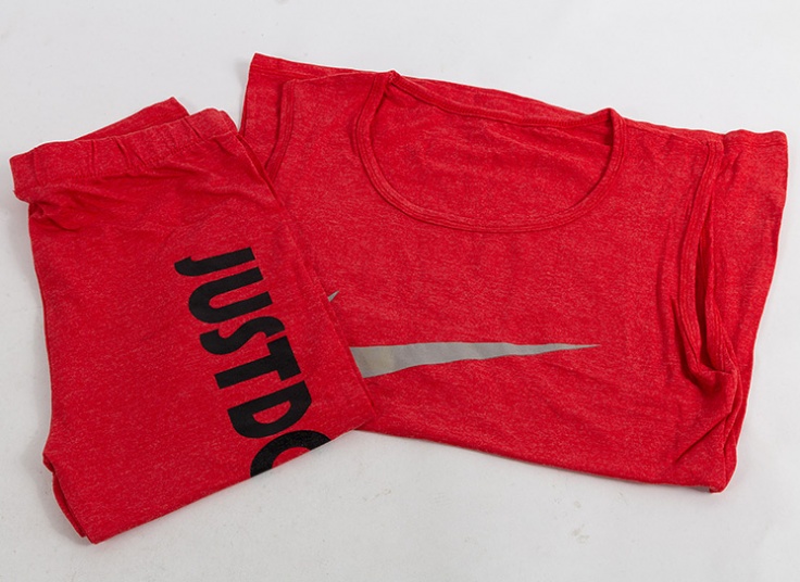 ست تاپ و شلوارک زنانه طرح Nike