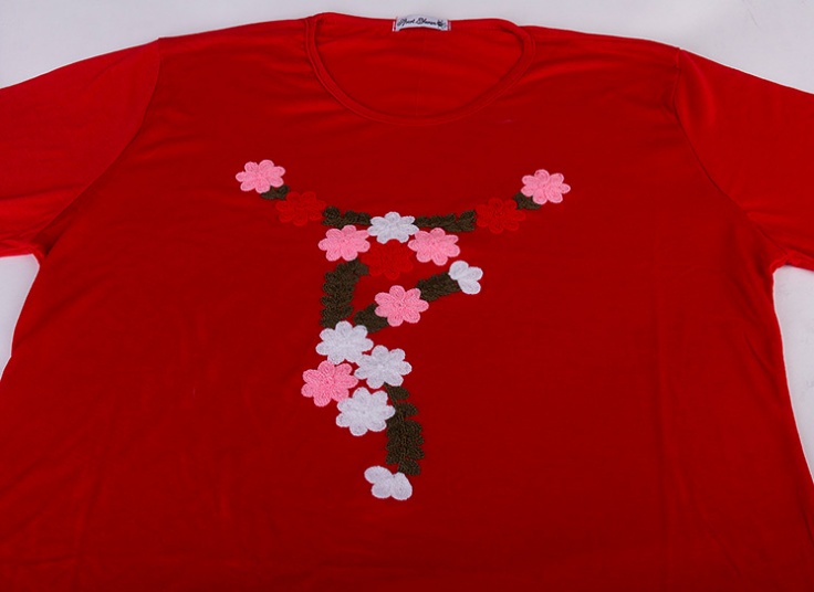 بلوز سایز بزرگ زنانه broidery