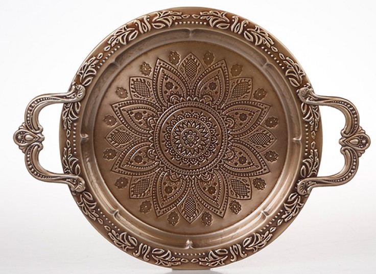 سینی فلزی طرح برجسته