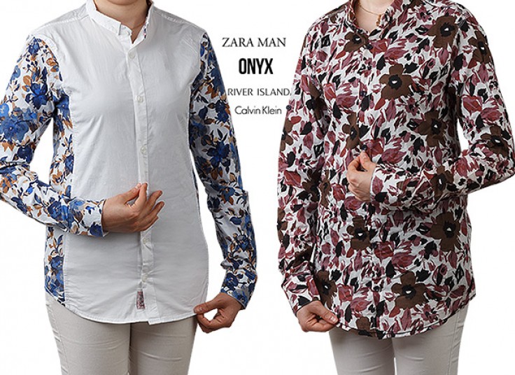 شومیز کتان طرحدار Multi Brand