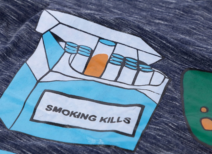 تاپ شلوارک زنانه No Smoking