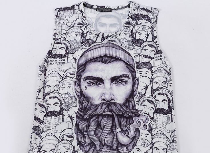 رکابی طرحدار مردانه