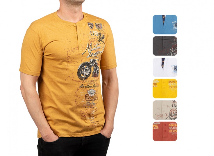 تیشرت آستین کوتاه مردانه atlas