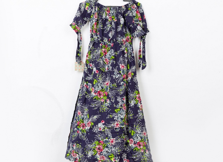 پیراهن ساحلی یقه قایقی