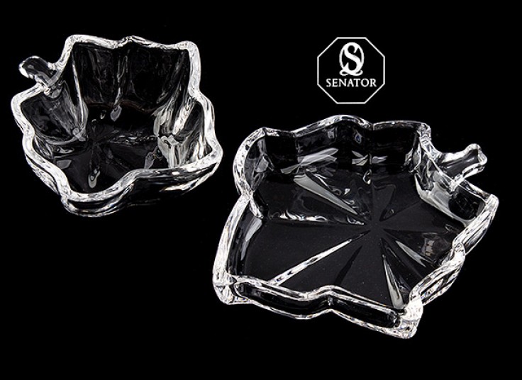 ترشی خوری و زیرلیوانی بلور