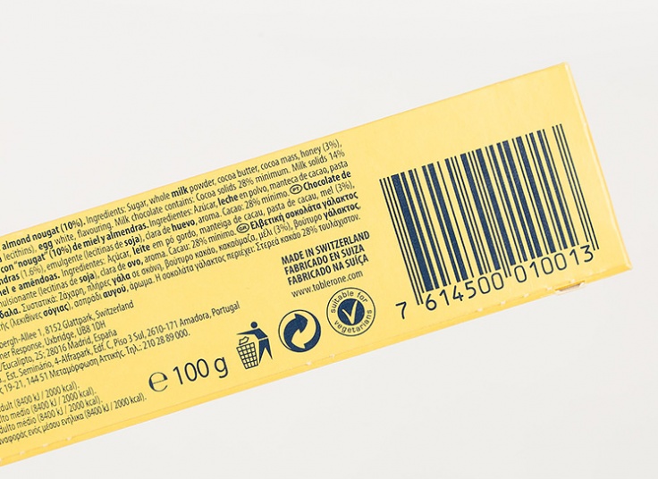 شکلات شیری TOBLERONE