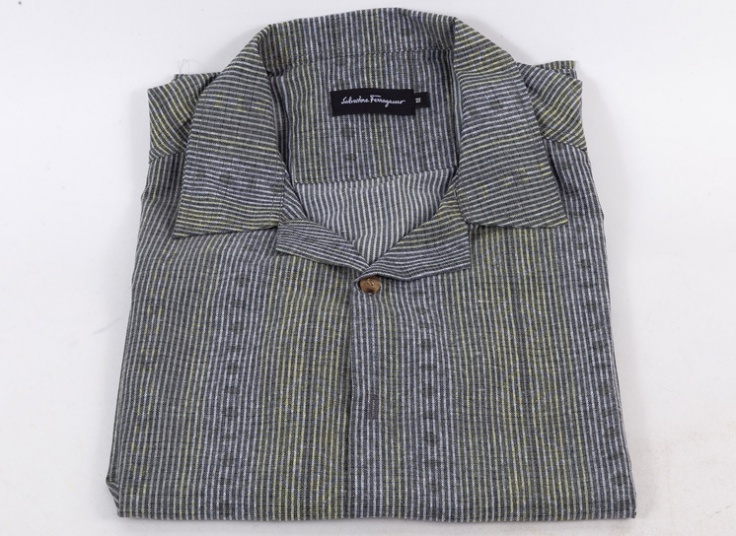 پیراهن مردانه طرحدار Salvatore Ferragamo