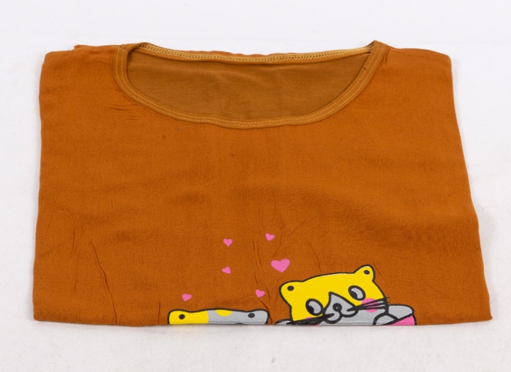 تاپ آستین افتاده چاپدار