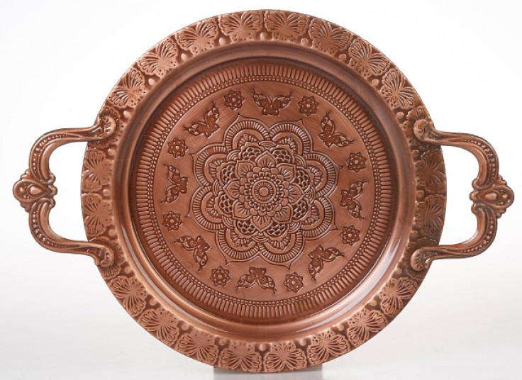 سینی فلزی طرح برجسته