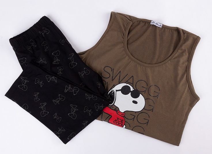 ست تاپ و شلوارک Snoopy