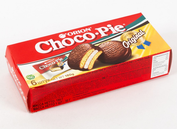پک شش عددی کیک والس choco pie