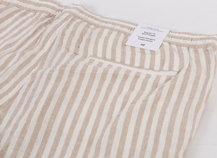 شلوارک مردانه لینن راه راه H & M