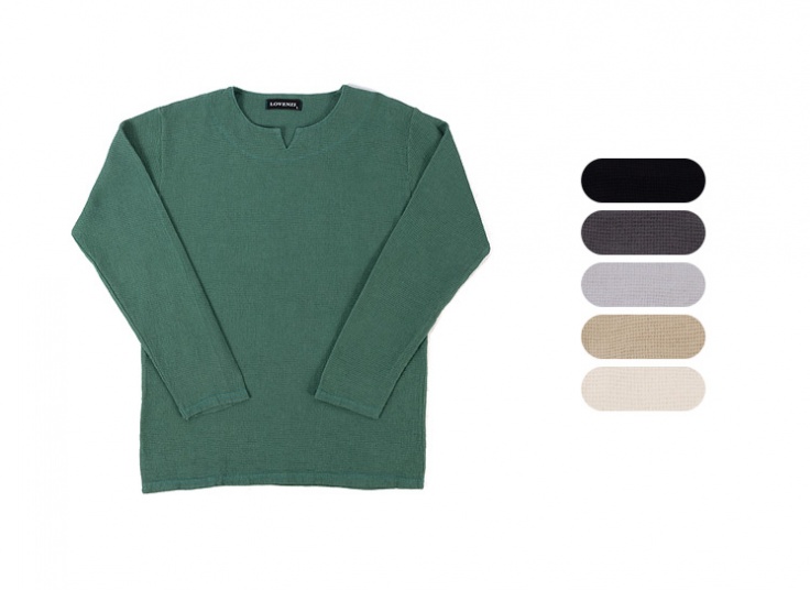 بلوز آستین بلند یقه کوبایی Lovenzi