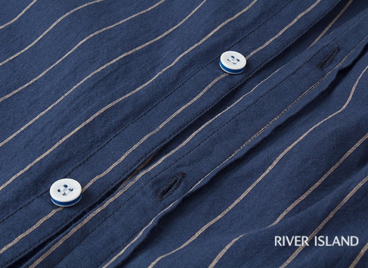 پیراهن سایز بزرگ River Island مدل Striped