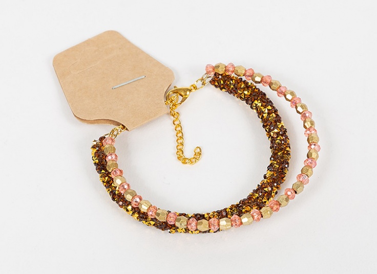 دستبند طرح کریستال