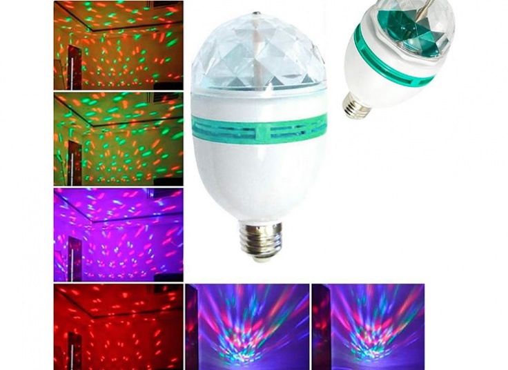 لامپ رقص نور چرخان