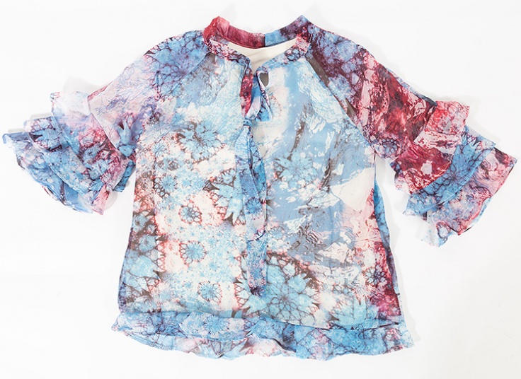 بلوز حریر گره ای