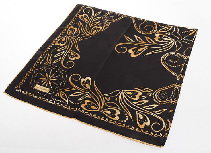 روسری ساتن دست دوز ASGOLDAS