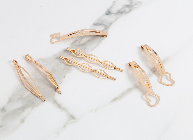 گیره مو طلایی