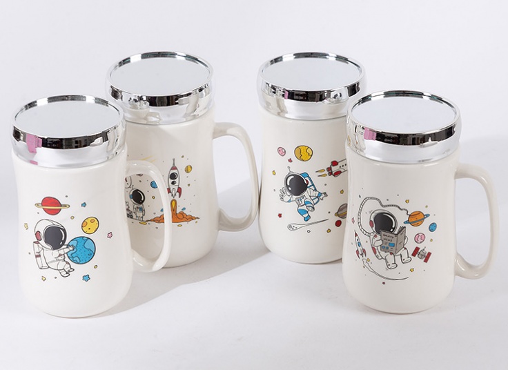 ماگ درب دار آینه ای