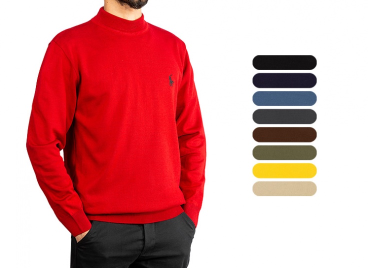 بافت مردانه یقه گرد Polo