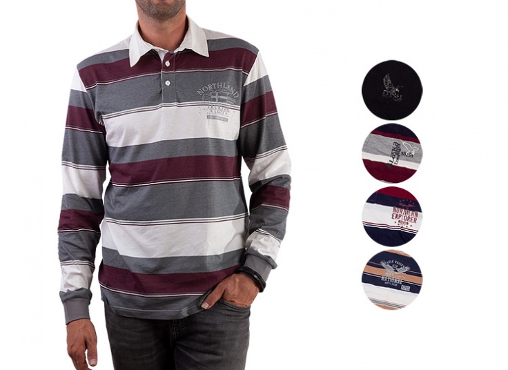 پولوشرت آستین بلند مردانه ATLAS