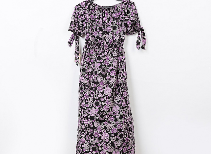 پیراهن ساحلی یقه قایقی