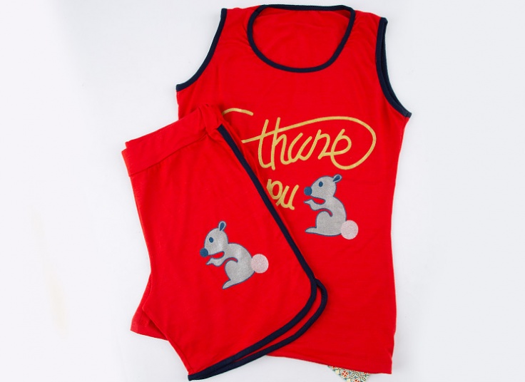 ست تاپ و شلوارک زنانه