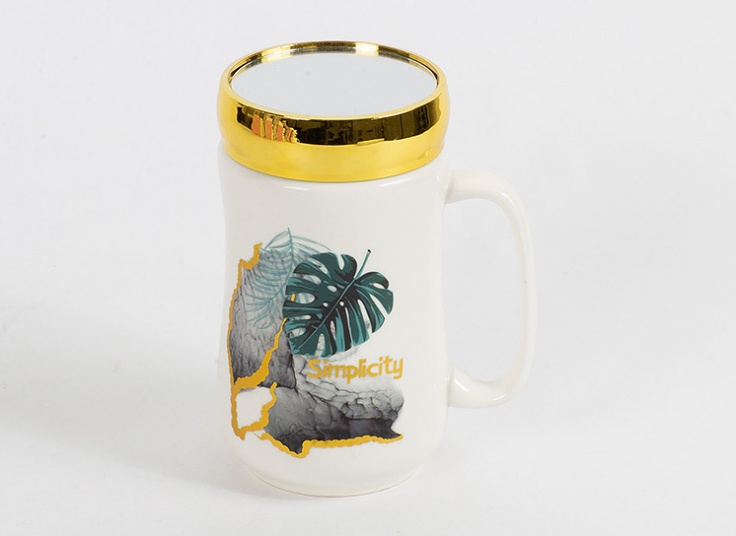 ماگ درب دار آینه ای