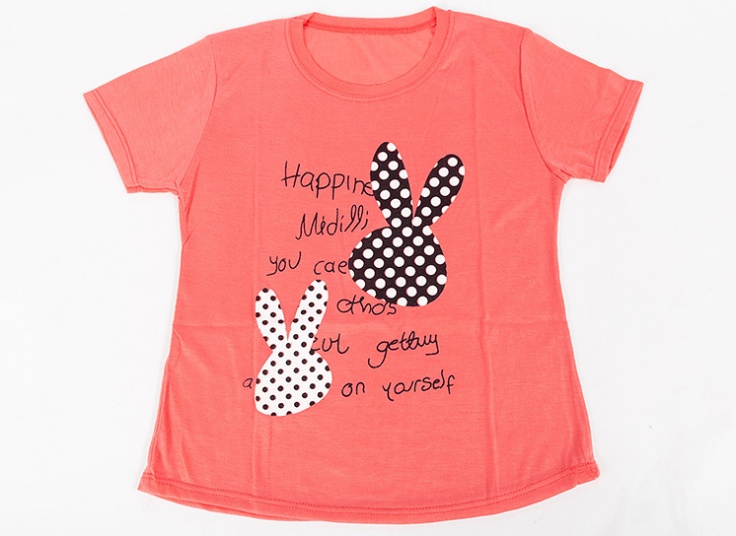 تیشرت دخترانه طرح خرگوش