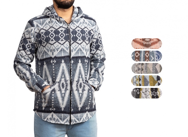 سویشرت مردانه گلیمی Zara