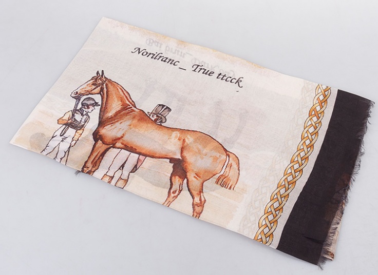 روسری نخی طرح Hermes