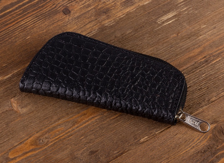 جا کلیدی چرمی زیپ دار