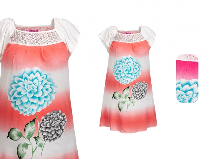 پیراهن راحتی زنانه گیاهی