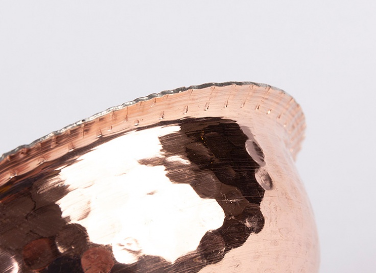 بستنی خوری پایه دار مسی