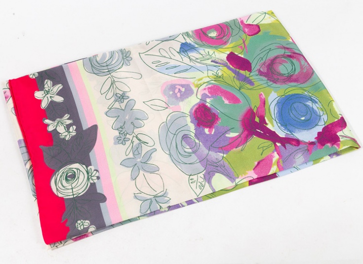 روسری ابریشم دست دوز